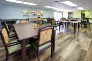 The dining room at Selmer Post Acute