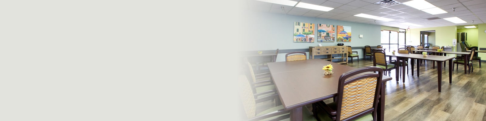 The dining room at Selmer Post Acute